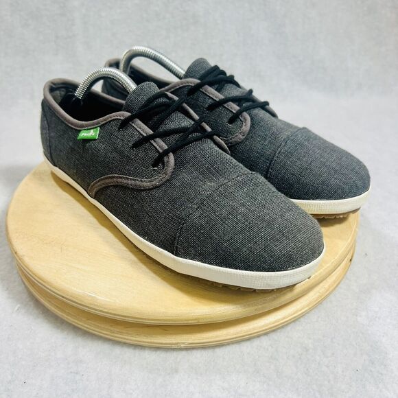SANUK Sneakers GUIDE TX Gray SIDEWALK SURFER Shoes Mens US 12 Lace Up Low Top - Picture 4 of 9